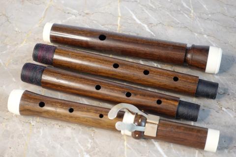 Quantz flute by Pierre Etchegoyen - photo: Michael Dollendorf